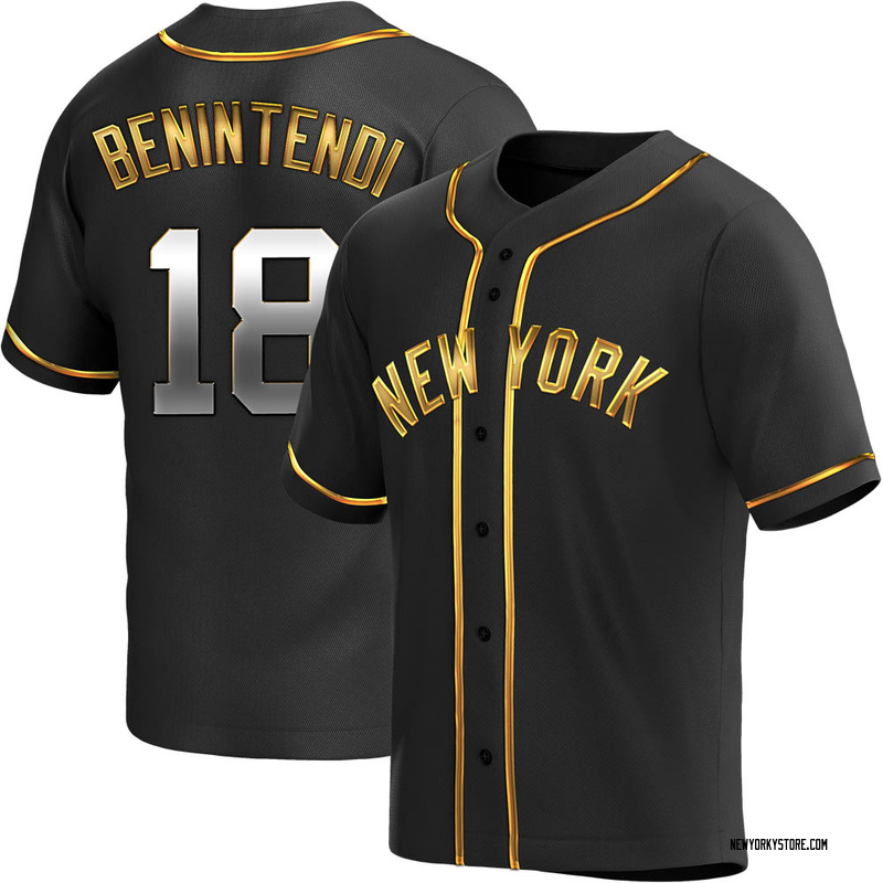Andrew Benintendi Youth New York Yankees Alternate Jersey - Black Golden Replica
