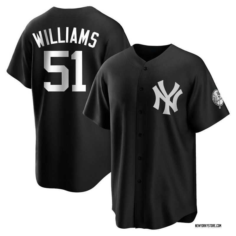 #51 NEW YORK YANKEES RUSSELL JERSEY AUTHENTIC SEWN MEN 48 XL BERNIE WILLIAMS