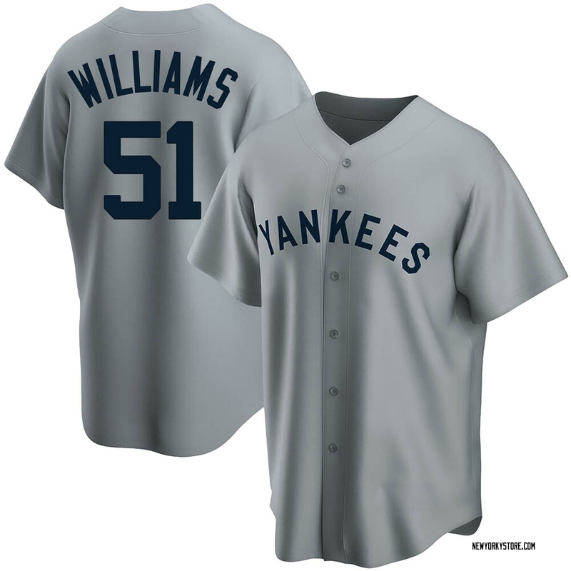 #51 NEW YORK YANKEES RUSSELL JERSEY AUTHENTIC SEWN MEN 48 XL BERNIE WILLIAMS
