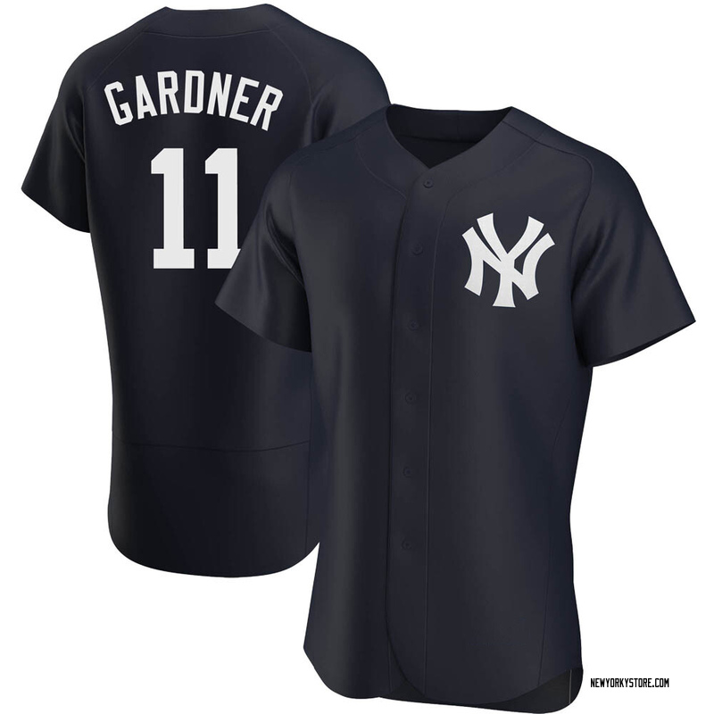 Brett Gardner Men's New York Yankees Alternate Jersey - Navy Authentic