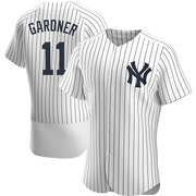 Brett Gardner Men's New York Yankees Home Jersey - White Authentic