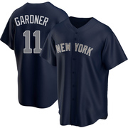 Brett Gardner Youth New York Yankees Alternate Jersey - Navy Replica