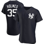 Clay Holmes Men's New York Yankees Alternate Jersey - Navy Authentic