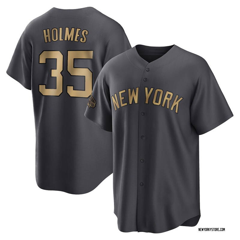 Clay Holmes Men's New York Yankees Replica 2022 All-Star Jersey - Charcoal Game