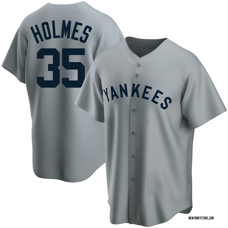 Clay Holmes Men's New York Yankees Road Cooperstown Collection Jersey - Gray Replica