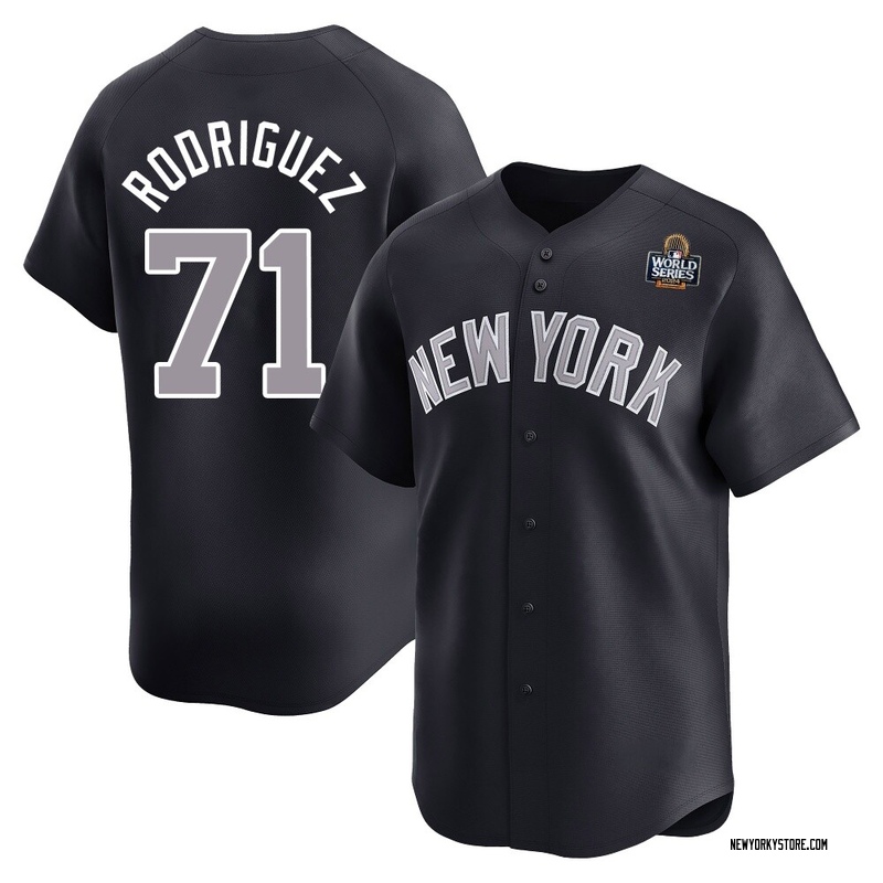 Elmer Rodriguez Youth New York Yankees Alternate 2024 World Series Jersey - Navy Limited