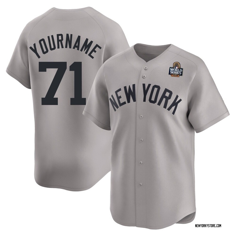 Elmer Rodriguez Youth New York Yankees Away 2024 World Series Jersey - Gray Limited