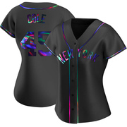 Gerrit Cole Women's New York Yankees Alternate Jersey - Black Holographic Replica