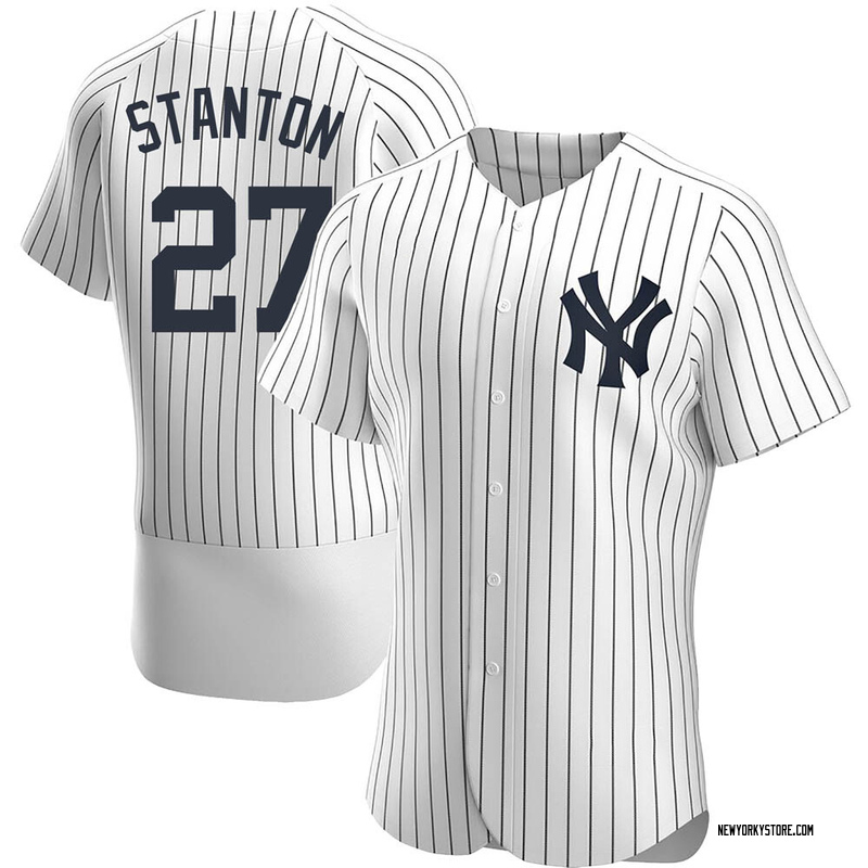 Giancarlo Stanton Men's New York Yankees Home Jersey - White Authentic