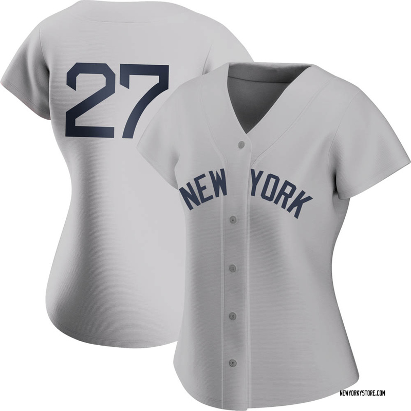 Men's Nike Giancarlo Stanton Gray New York Yankees Road Replica