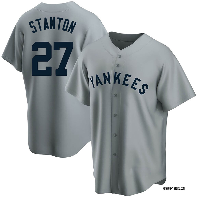 Giancarlo Stanton Youth New York Yankees Road Cooperstown Collection Jersey  - Gray Replica