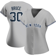 Jay Bruce Women's New York Yankees Road Name Jersey - Gray Replica
