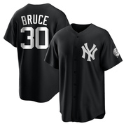 Jay Bruce Youth New York Yankees Jersey - Black/White Replica