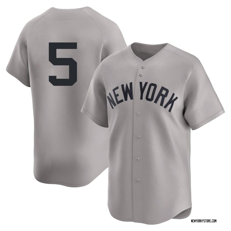Joe DiMaggio Men's New York Yankees Away 2nd Jersey - Gray Limited