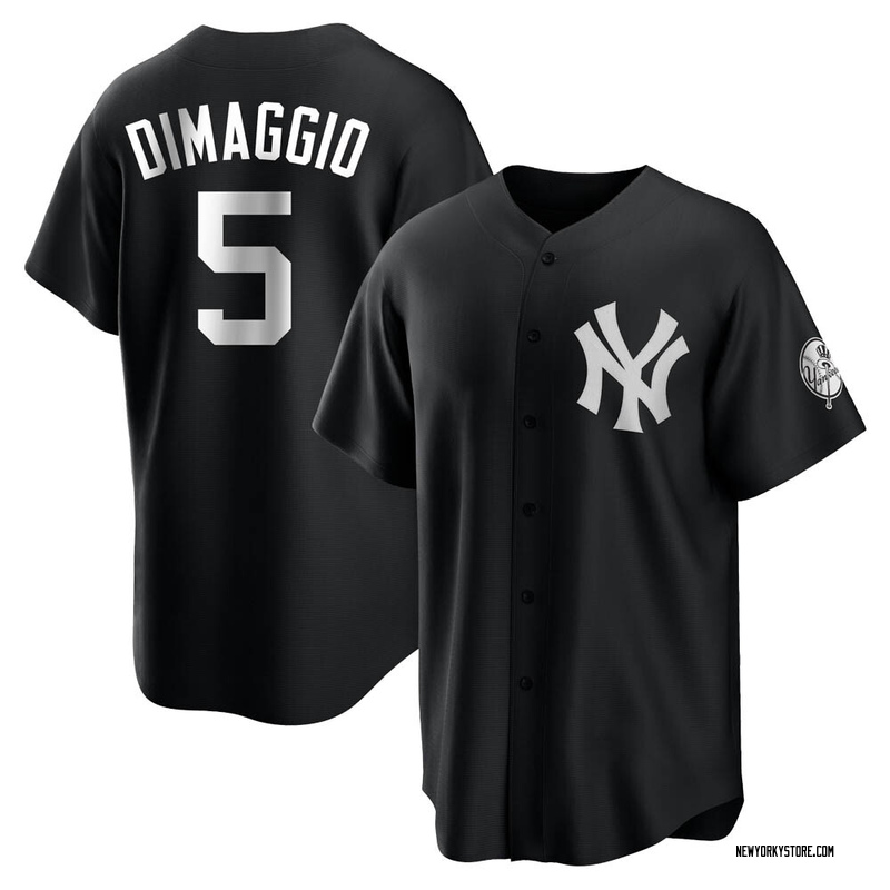 Joe DiMaggio Youth New York Yankees Jersey - Black/White Replica