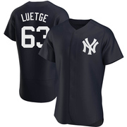Lucas Luetge Men's New York Yankees Alternate Jersey - Navy Authentic