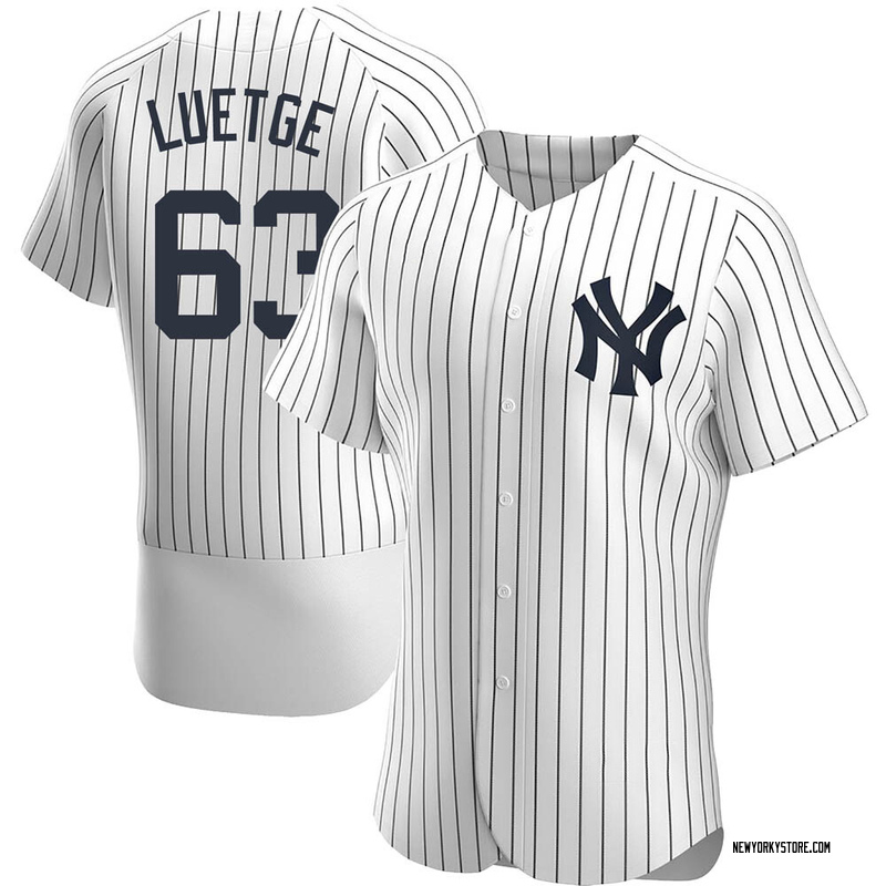 Lucas Luetge Men's New York Yankees Home Jersey - White Authentic