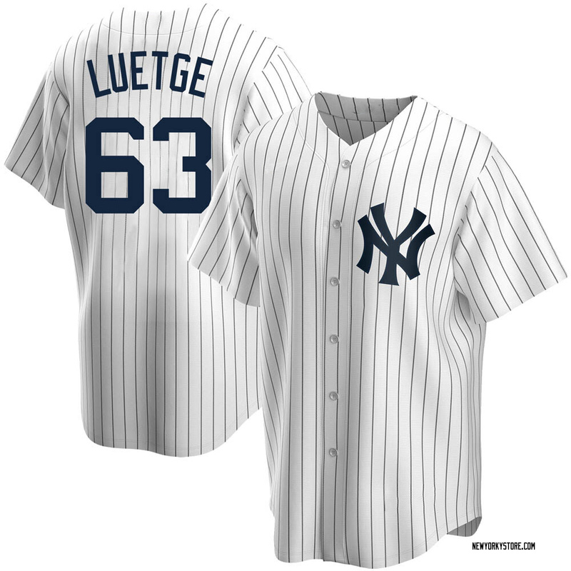 Lucas Luetge Men's New York Yankees Home Jersey - White Replica
