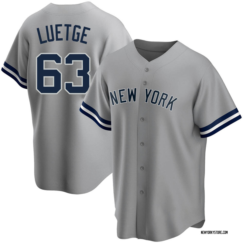 Lucas Luetge Men's New York Yankees Road Name Jersey - Gray Replica