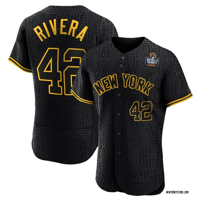 Mariano Rivera Men's New York Yankees Snake Skin City 2024 World Series Jersey - Black Authentic