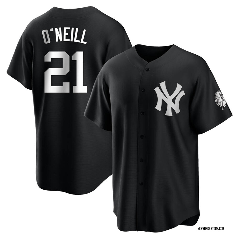 Paul O'Neill Youth New York Yankees Jersey - Black/White Replica