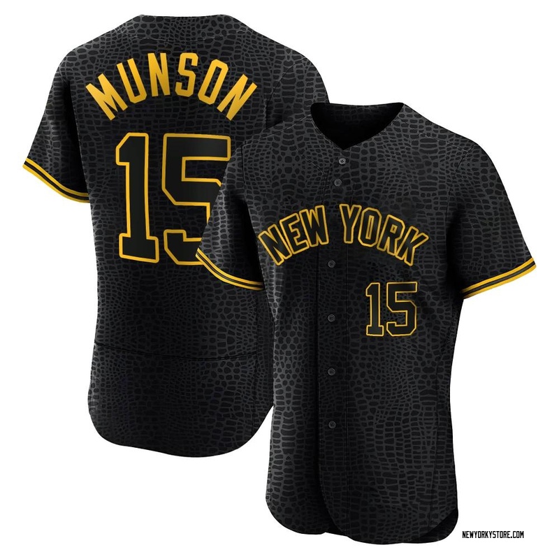 MLB NEW YORK YANKEES JERSEY THURMAN MUNSON MITCHELL & NESS SIZE 46 1973  GREY NWT - C&S Sports and Hobby