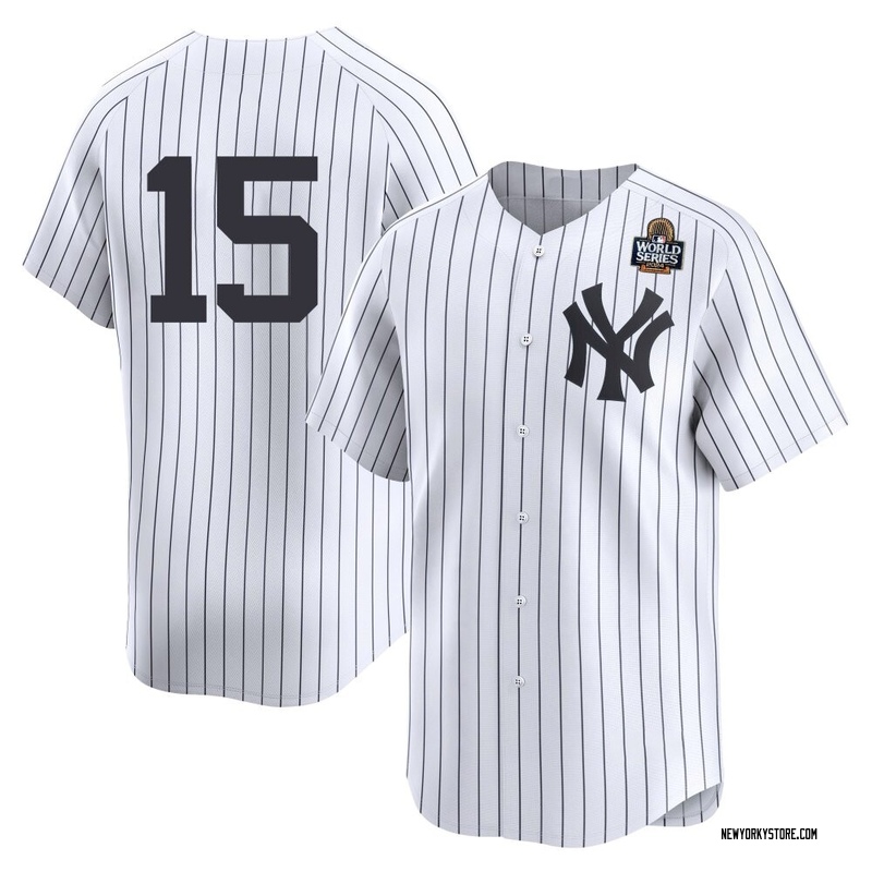 Thurman Munson Men's New York Yankees Yankee Home 2nd 2024 World Series Jersey - White Limited