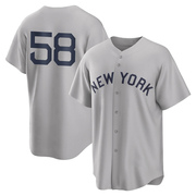 Wandy Peralta Men's New York Yankees 2021 Field of Dreams Jersey - Gray Replica