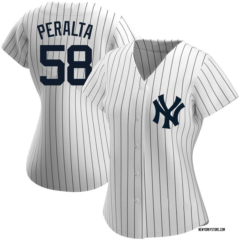 Wandy Peralta Women's New York Yankees Home Name Jersey - White Authentic