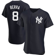 Yogi Berra Men's New York Yankees Alternate Jersey - Navy Authentic