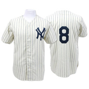 Yogi Berra Men's New York Yankees Throwback Jersey - White Replica