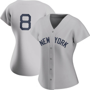 Yogi Berra Women's New York Yankees 2021 Field of Dreams Jersey - Gray Authentic