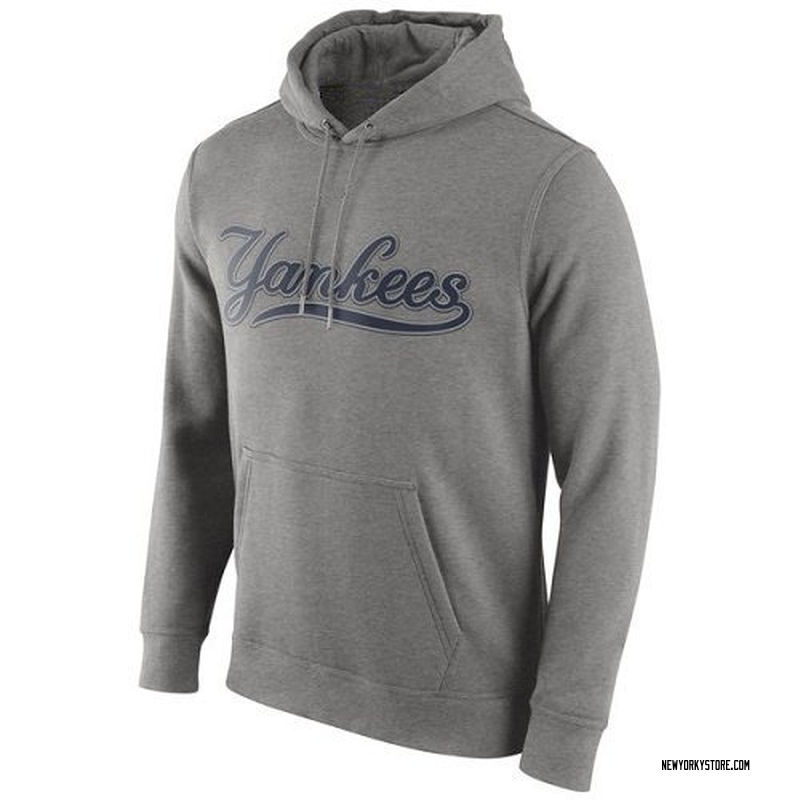 Men's New York Yankees Club Pullover Hoodie Gray
