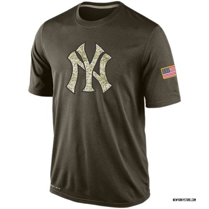 Men s New York Yankees Dri Fit Salute To Service KO Performance T